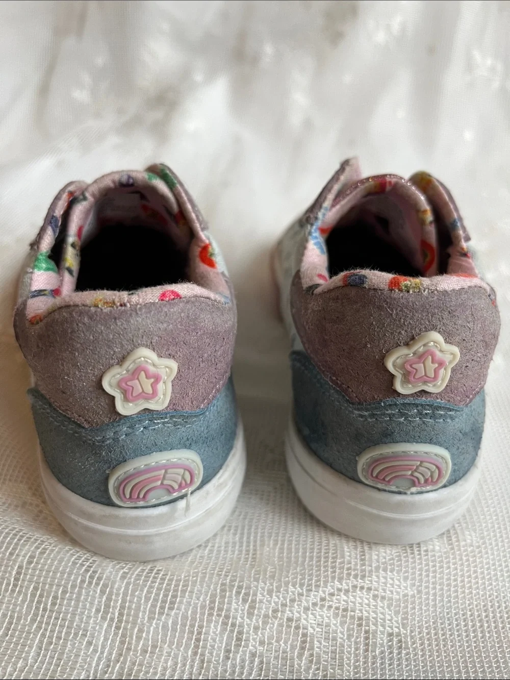 Kids' Bluey & Bingo Sneakers in Pink, Blue & White Slip On Style